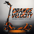 SEGWAY NINEBOT ZT3 PRO / ZT3 PRO D SKIN | ORANGE VELOCITY – Studiofoto mit Licht in der Skinfarbe; Scooter und Beleuchtung separat erhältlich