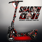 SEGWAY NINEBOT G3 / G3 D / G3 E SKIN | SHADOW ONI – Designvisualisierung mit Licht in der Skinfarbe; Scooter nicht enthalten, Beleuchtung separat erhältlich