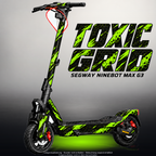 SEGWAY NINEBOT G3 / G3 D / G3 E SKIN | TOXIC GRID – Designvisualisierung mit Licht in der Skinfarbe; Scooter nicht enthalten, Beleuchtung separat erhältlich