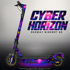 SEGWAY NINEBOT G2 MAX SKIN | CYBER HORIZON – Designvisualisierung mit Licht in der Skinfarbe; Scooter nicht enthalten, Beleuchtung separat erhältlich
