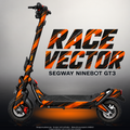 SEGWAY NINEBOT GT3 SKIN | RACE VECTOR – Designvisualisierung mit Licht in der Skinfarbe; Scooter nicht enthalten, Beleuchtung separat erhältlich