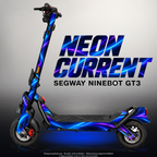SEGWAY NINEBOT GT3 SKIN | NEON CURRENT – Designvisualisierung mit Licht in der Skinfarbe; Scooter nicht enthalten, Beleuchtung separat erhältlich