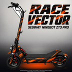 SEGWAY NINEBOT ZT3 PRO / ZT3 PRO D SKIN | RACE VECTOR – Designvisualisierung mit Licht in der Skinfarbe; Scooter nicht enthalten, Beleuchtung separat erhältlich