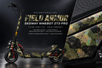 SEGWAY NINEBOT ZT3 PRO / ZT3 PRO D SKIN | FIELD ARMOR – Holo-Effekt simuliert; +24,99 EUR Aufpreis. Digitale Materialsimulation, keine physische Druckprobe. Nur Body-Skin; Trittbrett und Felgenaufkleber separat; Scooter nicht enthalten.