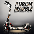 SEGWAY NINEBOT ZT3 PRO / ZT3 PRO D SKIN | AURUM MARBLE – Studiofoto mit Licht in der Skinfarbe; Scooter und Beleuchtung separat erhältlich