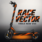 VMAX NEW VX4 SKIN | RACE VECTOR – Studiofoto mit Licht in der Skinfarbe; Scooter und Beleuchtung separat erhältlich