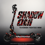 TEVERUN FIGHTER MINI / PRO SKIN | SHADOW ONI – Designvisualisierung mit Licht in der Skinfarbe; Scooter nicht enthalten, Beleuchtung separat erhältlich