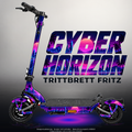 TRITTBRETT FRITZ SKIN | CYBER HORIZON – Designvisualisierung mit Licht in der Skinfarbe; Scooter nicht enthalten, Beleuchtung separat erhältlich