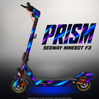 SEGWAY NINEBOT F3 / F3 PRO SKIN | PRISM – Studiofoto mit Licht in der Skinfarbe; Scooter und Beleuchtung separat erhältlich