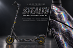 SEGWAY NINEBOT G2 MAX SKIN | STEALTH – Holo-Effekt simuliert; +24,99 EUR Aufpreis. Digitale Materialsimulation, keine physische Druckprobe. Nur Body-Skin; Trittbrett und Felgenaufkleber separat; Scooter nicht enthalten.