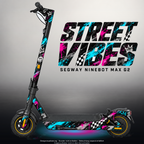 SEGWAY NINEBOT G2 MAX SKIN | STREET VIBES – Designvisualisierung mit Licht in der Skinfarbe; Scooter nicht enthalten, Beleuchtung separat erhältlich