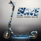 SEGWAY NINEBOT G2 MAX SKIN | WAVE – Designvisualisierung mit Licht in der Skinfarbe; Scooter nicht enthalten, Beleuchtung separat erhältlich