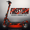 SEGWAY NINEBOT GT3 SKIN | FIRESTORM – Designvisualisierung mit Licht in der Skinfarbe; Scooter nicht enthalten, Beleuchtung separat erhältlich