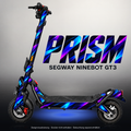 SEGWAY NINEBOT GT3 SKIN | PRISM – Studiofoto mit Licht in der Skinfarbe; Scooter und Beleuchtung separat erhältlich