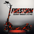 SEGWAY NINEBOT ZT3 PRO / ZT3 PRO D SKIN | FIRESTORM – Studiofoto mit Licht in der Skinfarbe; Scooter und Beleuchtung separat erhältlich