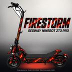 SEGWAY NINEBOT ZT3 PRO / ZT3 PRO D SKIN | FIRESTORM – Studiofoto mit Licht in der Skinfarbe; Scooter und Beleuchtung separat erhältlich