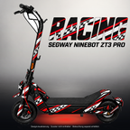 SEGWAY NINEBOT ZT3 PRO / ZT3 PRO D SKIN | RACING – Studiofoto mit Licht in der Skinfarbe; Scooter und Beleuchtung separat erhältlich