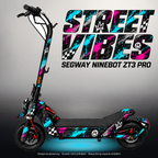 SEGWAY NINEBOT ZT3 PRO / ZT3 PRO D SKIN | STREET VIBES – Studiofoto mit Licht in der Skinfarbe; Scooter und Beleuchtung separat erhältlich