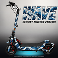 SEGWAY NINEBOT ZT3 PRO / ZT3 PRO D SKIN | WAVE – Studiofoto mit Licht in der Skinfarbe; Scooter und Beleuchtung separat erhältlich
