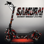 SEGWAY NINEBOT ZT3 PRO / ZT3 PRO D SKIN | SAMURAI – Studiofoto mit Licht in der Skinfarbe; Scooter und Beleuchtung separat erhältlich