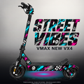 VMAX NEW VX4 SKIN | STREET VIBES – Designvisualisierung mit Licht in der Skinfarbe; Scooter nicht enthalten, Beleuchtung separat erhältlich