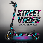 VMAX NEW VX4 SKIN | STREET VIBES – Designvisualisierung mit Licht in der Skinfarbe; Scooter nicht enthalten, Beleuchtung separat erhältlich