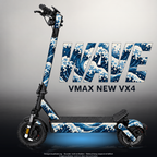 VMAX NEW VX4 SKIN | WAVE – Designvisualisierung mit Licht in der Skinfarbe; Scooter nicht enthalten, Beleuchtung separat erhältlich