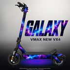 VMAX NEW VX4 SKIN | GALAXY – Designvisualisierung mit Licht in der Skinfarbe; Scooter nicht enthalten, Beleuchtung separat erhältlich