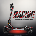 TEVERUN FIGHTER MINI / PRO SKIN | RACING – Designvisualisierung mit Licht in der Skinfarbe; Scooter nicht enthalten, Beleuchtung separat erhältlich
