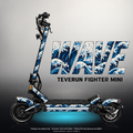 TEVERUN FIGHTER MINI / PRO SKIN | WAVE – Designvisualisierung mit Licht in der Skinfarbe; Scooter nicht enthalten, Beleuchtung separat erhältlich