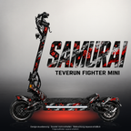 TEVERUN FIGHTER MINI / PRO SKIN | SAMURAI – Designvisualisierung mit Licht in der Skinfarbe; Scooter nicht enthalten, Beleuchtung separat erhältlich