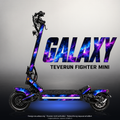TEVERUN FIGHTER MINI / PRO SKIN | GALAXY – Designvisualisierung mit Licht in der Skinfarbe; Scooter nicht enthalten, Beleuchtung separat erhältlich