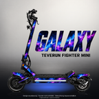 TEVERUN FIGHTER MINI / PRO SKIN | GALAXY – Designvisualisierung mit Licht in der Skinfarbe; Scooter nicht enthalten, Beleuchtung separat erhältlich