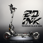 TEVERUN BLADE MINI / PRO / ULTRA SKIN | 2D INK – Studiofoto mit Licht in der Skinfarbe; Scooter und Beleuchtung separat erhältlich