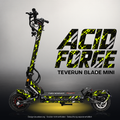 TEVERUN BLADE MINI / PRO / ULTRA SKIN | ACID FORGE – Studiofoto mit Licht in der Skinfarbe; Scooter und Beleuchtung separat erhältlich