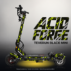 TEVERUN BLADE MINI / PRO / ULTRA SKIN | ACID FORGE – Studiofoto mit Licht in der Skinfarbe; Scooter und Beleuchtung separat erhältlich