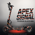 TEVERUN BLADE MINI / PRO / ULTRA SKIN | APEX SIGNAL – Studiofoto mit Licht in der Skinfarbe; Scooter und Beleuchtung separat erhältlich