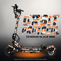 TEVERUN BLADE MINI / PRO / ULTRA SKIN | ORBIT PROTOCOL – Studiofoto mit Licht in der Skinfarbe; Scooter und Beleuchtung separat erhältlich