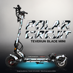 TEVERUN BLADE MINI / PRO / ULTRA SKIN | POLAR CIRCUIT – Designvisualisierung mit Licht in der Skinfarbe; Scooter nicht enthalten, Beleuchtung separat erhältlich