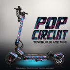 TEVERUN BLADE MINI / PRO / ULTRA SKIN | POP CIRCUIT – Designvisualisierung mit Licht in der Skinfarbe; Scooter nicht enthalten, Beleuchtung separat erhältlich