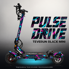 TEVERUN BLADE MINI / PRO / ULTRA SKIN | PULSE DRIVE – Designvisualisierung mit Licht in der Skinfarbe; Scooter nicht enthalten, Beleuchtung separat erhältlich