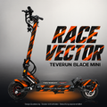 TEVERUN BLADE MINI / PRO / ULTRA SKIN | RACE VECTOR – Designvisualisierung mit Licht in der Skinfarbe; Scooter nicht enthalten, Beleuchtung separat erhältlich