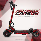 Teverun Blade Mini Skin RED FORGED CARBON – Designvorschau mit Designname