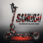 TEVERUN BLADE MINI / PRO / ULTRA SKIN | SAMURAI – Studiofoto mit Licht in der Skinfarbe; Scooter und Beleuchtung separat erhältlich