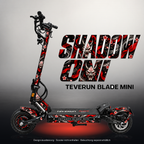 TEVERUN BLADE MINI / PRO / ULTRA SKIN | SHADOW ONI – Studiofoto mit Licht in der Skinfarbe; Scooter und Beleuchtung separat erhältlich