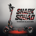 TEVERUN BLADE MINI / PRO / ULTRA SKIN | SHARK SQUAD – Studiofoto mit Licht in der Skinfarbe; Scooter und Beleuchtung separat erhältlich