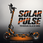 TEVERUN BLADE MINI / PRO / ULTRA SKIN | SOLAR PULSE – Studiofoto mit Licht in der Skinfarbe; Scooter und Beleuchtung separat erhältlich