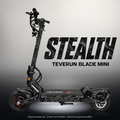 TEVERUN BLADE MINI / PRO / ULTRA SKIN | STEALTH – Studiofoto mit Licht in der Skinfarbe; Scooter und Beleuchtung separat erhältlich