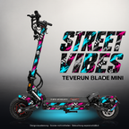 TEVERUN BLADE MINI / PRO / ULTRA SKIN | STREET VIBES – Studiofoto mit Licht in der Skinfarbe; Scooter und Beleuchtung separat erhältlich