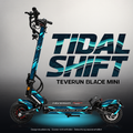 TEVERUN BLADE MINI / PRO / ULTRA SKIN | TIDAL SHIFT – Studiofoto mit Licht in der Skinfarbe; Scooter und Beleuchtung separat erhältlich